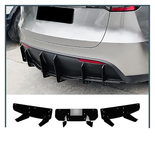 Difusor de labio de parachoques trasero refinado para Tesla Model Y ala 2