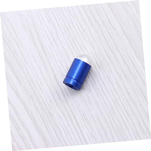 Gatuida 12pcs Tapas de Válvula de Neumático de Aleación de Aluminio Estilo Francés Azul para Bicicletas miniatura 3