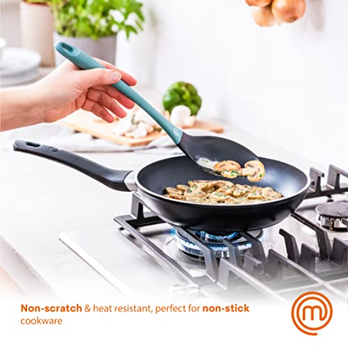 Masterchef Cooking Utensils Set, Non Toxic Kitchen Utensils Set For Nonstick Cookware, Non Scratch Plastic Kitchen Tools Incl. Cooking Spoons & Spatulas, Heat Resistant Nylon, 6 Piece, Multi Colored #TOP3