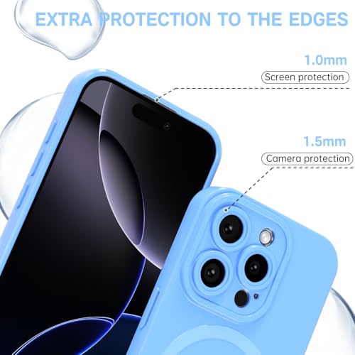 Coque iPhone 16 Pro Max fine anti-rayure compatible Magsafe avec cadre objectif