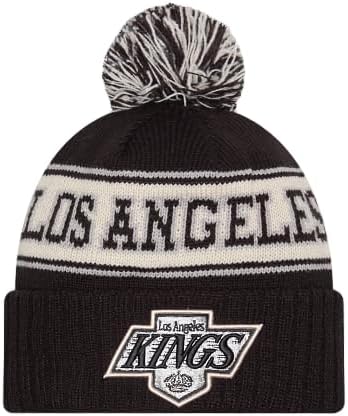 Retro Pom Knit Hat for Los Angeles Kings Fans