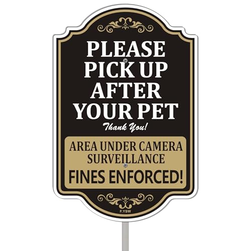 Panneau de surveillance contre les crottes de chien pour stopper les incivilités de quartier