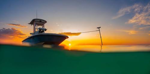 Stick It Anchor Pins for Shallow Water- 8' White Anchor Pin Only