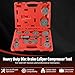 8MILELAKE 12pcs Disc Brake Caliper Compression Wind Back Tool Kit, Heavy Duty Brake Piston Caliper Compression Tool Set for Brake Pad Replacement Fit For Most American, European, Japanese Autos