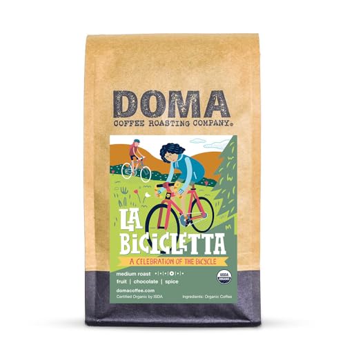 Café orgánico en grano Doma La Bicicletta 12 oz miniatura 1