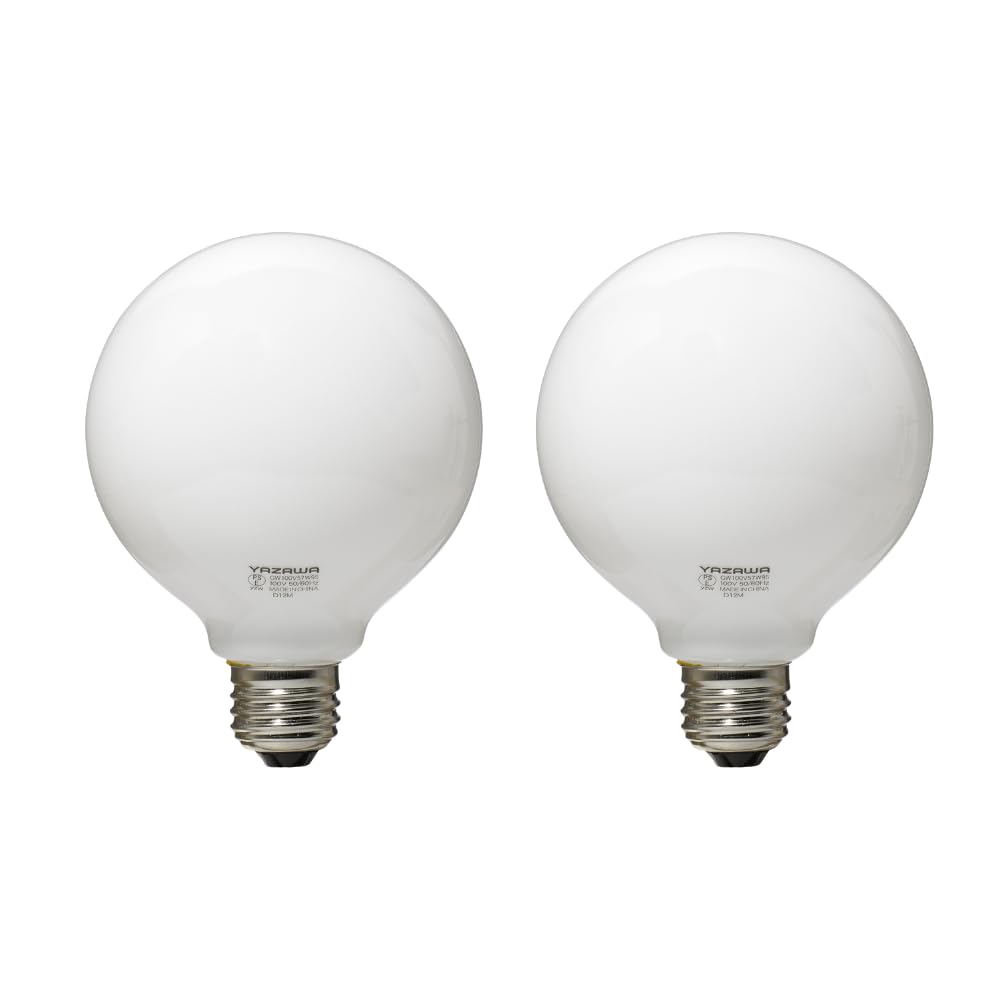 Amazon | YAZAWA 電球 ボール電球 径95mm【2個セット】 (ホワイト, 60