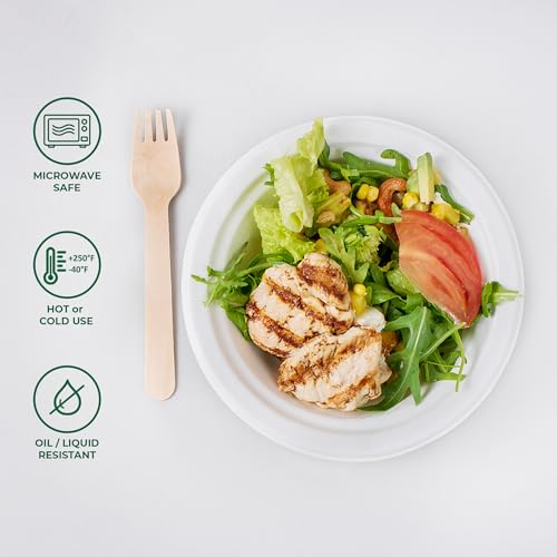 Image of Freshware Paper Bowls - Disposable 12 oz. Soup Bowl, 1000-Pack Biodegradable Sugarcane Fiber Serving Bowls - Heavy Duty Bagasse for Hot Food Plates - Microwave & Freezer Safe, Stackable Dinnerware