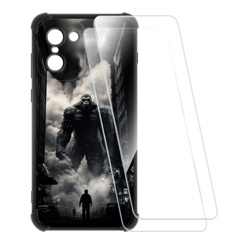 ESACMOT �v�����g�P�[�X + 2�������K���X�t�B���� Oneplus Ace 6T 5G �Ƃ̌݊�������, �Ռ��z���\�t�g�J�o�[ HD�N���A (�����X�^�[)