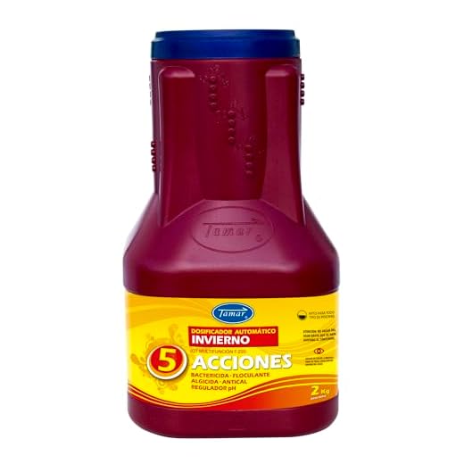 Tamar Invernador en Pastillas, Dosificador Automatico de Invierno, Tratamiento invernada Piscina, Invernaje y conservación, disolucion Lenta, biocida Especial multiaccion, 2 Kilos