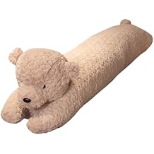 Bear Plush Pillow - 47 inch Long Plush Bear - Birthday, Christmas, Valentines Day Gift for Kids Boys Girls Brown