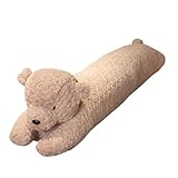 FEEZUSH Bear Plush Pillow - Bear Stuffed Animal - 35 inch Bear Long Plush Pillow - Birthday Christmas Valentine’s Day Gift for Kids Boys Girls (Brown)