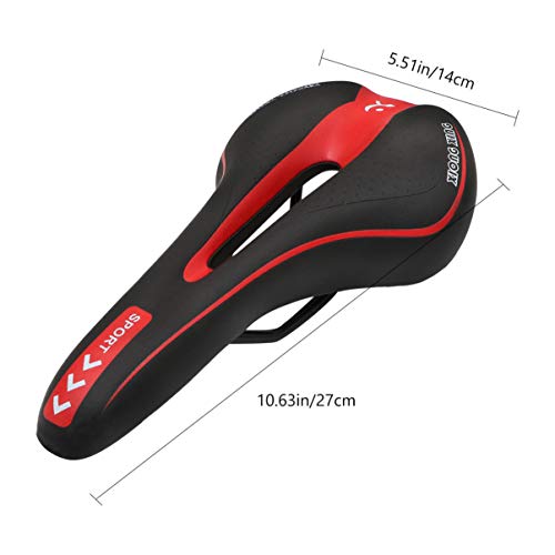 ABOOFAN Conforto Do Assento de Bicicleta Respirável Projeto À Prova de Choque Da Bicicleta Sela Da B