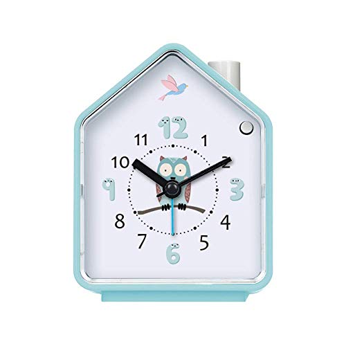 Wecker für Kinder in Kinder Wecker Mini Schüler kreativ mit Nachtlicht-Reisewecker Simulation Quarz (blau) Lernen