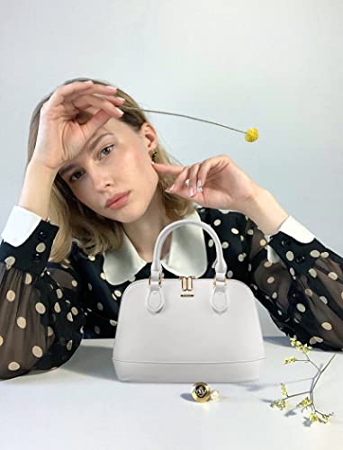 Image of LOVEVOOK Purse for Women Crossbody Bags Classic Double Zip Top Handle Dome Satchel Bag