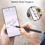 Digiroot Stylos pour écrans tactiles(4 Pcs), 2-in-1 Stylus stylo pour iPhone/iPad/Tablette Android/Microsoft Surface, compatible avec tous les écrans tactiles capacitifs