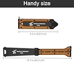 8 Inch Hand Saw, Folding Saw with Double Edges of 13/14 TPI, Sk5 Blade Woodworking Tools, Flush Cutters for Hard & Soft Wood, Carpenter Tools for Men/Women Gifts, DIY, KY08 - Image 3