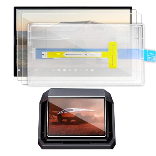Film protecteur d'écran mat pour Tesla Cybertruck 2024 2025 - Lot de 2 protections avant arrière