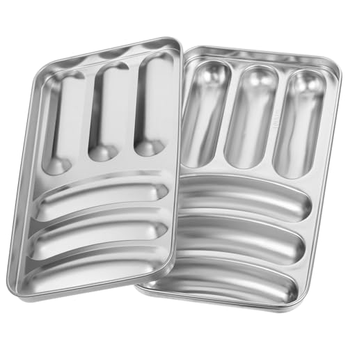 PEPLAYTAL 1 Molde De Acero Inoxidable Para Embutir Salchichas Embutidora De Carne Para Salchichas Perritos Calientes Manual Plateado