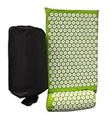 Akupressurmatte Akupressur-Massage-Yogamatten-Matte mit Kissenbezug zur Entspannung(Light green)