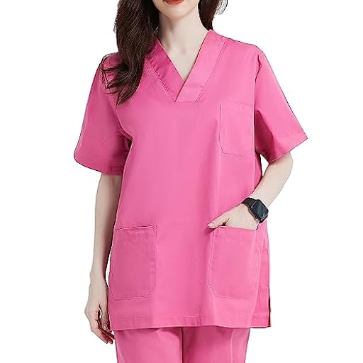 MISEMIYA - Casaca Unisex MÉDICO Enfermera Uniforme Limpieza Laboral ESTÉTICA Dentista Veterinaria Sanitario HOSTELERÍA - Ref.817 - S, Rosa | Ya disponible en tu tienda friki favorita! En mundofriki.es!