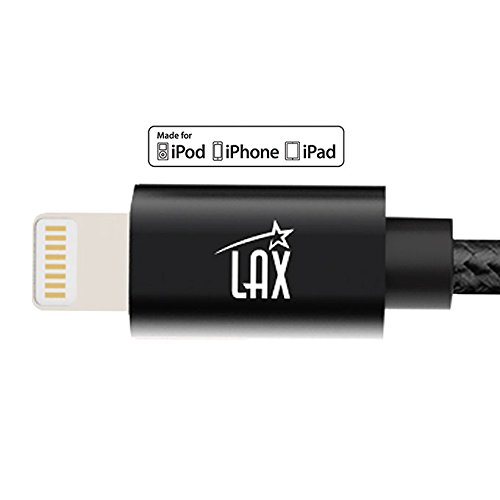 Lax Iphone Charger Lightning Cable - [Mfi Certified] Durable Braided Apple Lightning Usb Cord For Latest Ios Including Iphone 11/11 Pro Max/ 11 Pro/Xs/Xs Max/X, Ipad, Ipod & More (2 Pack) #TOP3