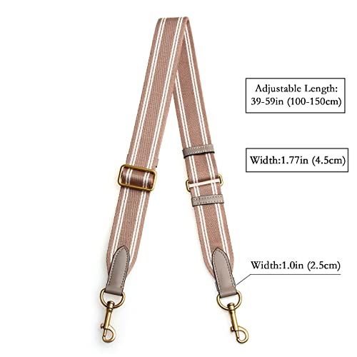 Image of Jiesinlov Bag Strap Replacement Crossbody Strap for Tote Bags Adjustable (Khaki)