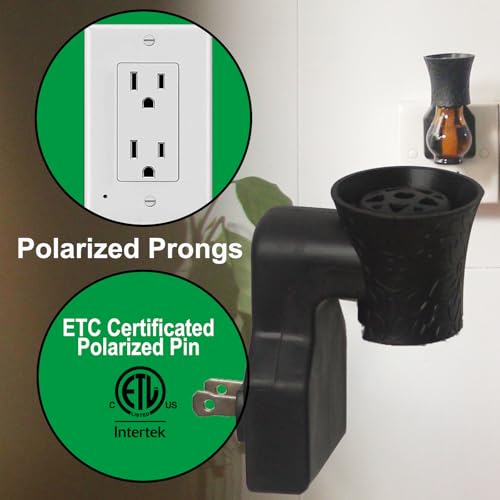 Difusor aromático eléctrico plug-in, 4 sets negro miniatura 3