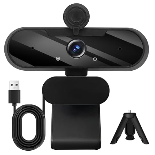 MTORED USB HD 1080P Video Webcam and Wide Angle Camera with...