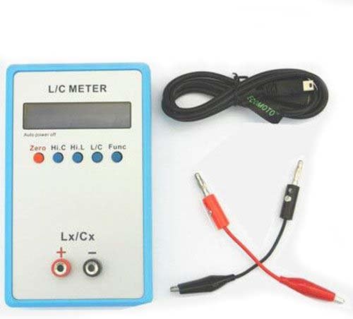 Nadalan LC200A High-Precision Test Inductance Capacitance Meter handheld Test Meter +5V Adapter+ Mini USB Cable +Special Test Clip