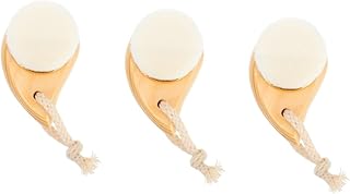 FOMIYES 3pcs Wood Makeup Removal Brush Handle Ergonomic Face Cleansing Tool for Gentle Exfoliating Makeup Removal and Deep Pore Cleaning Facial for Daily Skin Care
