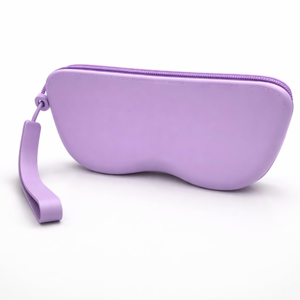 Silicone Makeup Pouch – Waterproof Cosmetic organizer For Travel, Soft Scratch-Proof Sunglass & Eyeglass Storage Case With Zipper Closer, Mini Makeup Brush Holder Case-image-6