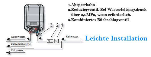 Eldom Warmwasserspeicher/Boiler 5L Übertisch druckfest