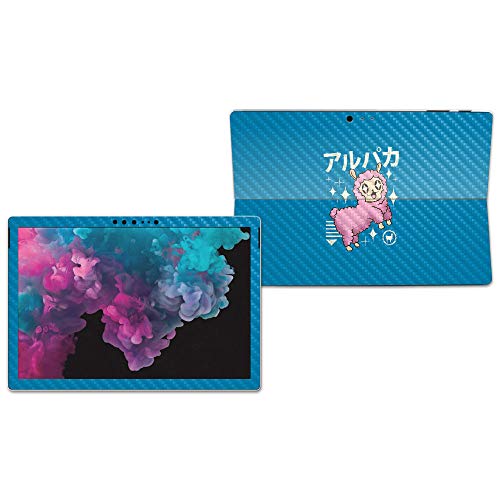 Image of MIGHTY SKINS MightySkins Carbon Fiber Skin for Microsoft Surface Pro 6 - Alpaca Kawaii | Protective, Durable Textured Carbon Fiber Finish | Easy to Apply, Remove, and Change Styles | Made in The USA