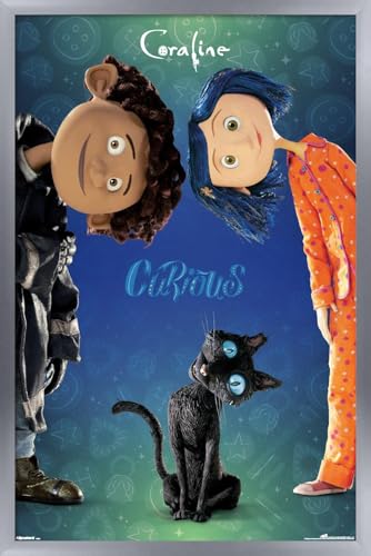 Trends International Coraline - Curious Wall Poster, 22.4L x 14.7W, Silver Framed Version