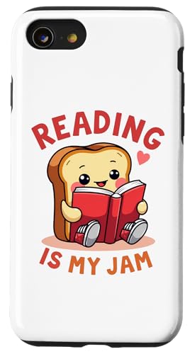 Reading Is My Jam Funny I Love to Read Books Gift Custodia per iPhone SE (2020) / 7 / 8
