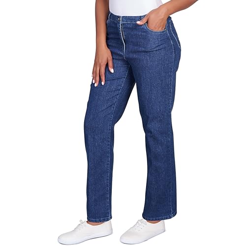 Ruby Rd. Womens Womens Mid-Rise Fly-Front Classic Denim Ankle Pant3