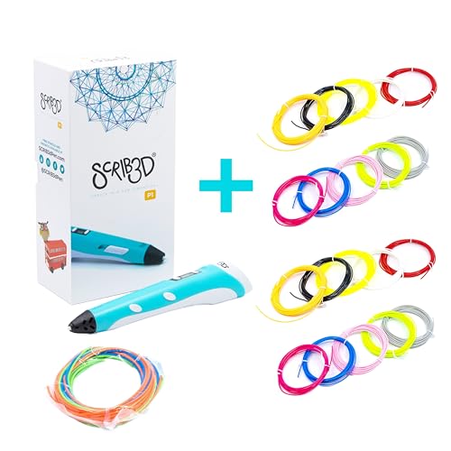 Lebakort Harde beschermhoes voor SCRIB3D P1 3D-printerpen / MYNT3D Super 3D- pen / 3Doodler Start 3D-printerpen, blauw geel., etui