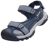 CAMEL CROWN Women's Hiking Sandals Waterproof Closed Toe Water Sandals Comfort Adjustable Athletic Outdoor Sandal for Summer Beach Walking Trekking Camping Blue 11