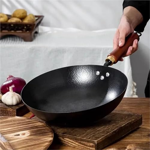 Wok de hierro sin recubrimiento 32 cm sin tapa miniatura 5