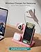 Wireless 3 in 1 Charging Station for Samsung, Phone and Watch Charger for Galaxy S25 Ultra/S24/S23/Z Fold, Wireless Charging Dock for Samsung Watch Galaxy 8/7/6/5, Galaxy Buds 3/2/Pro