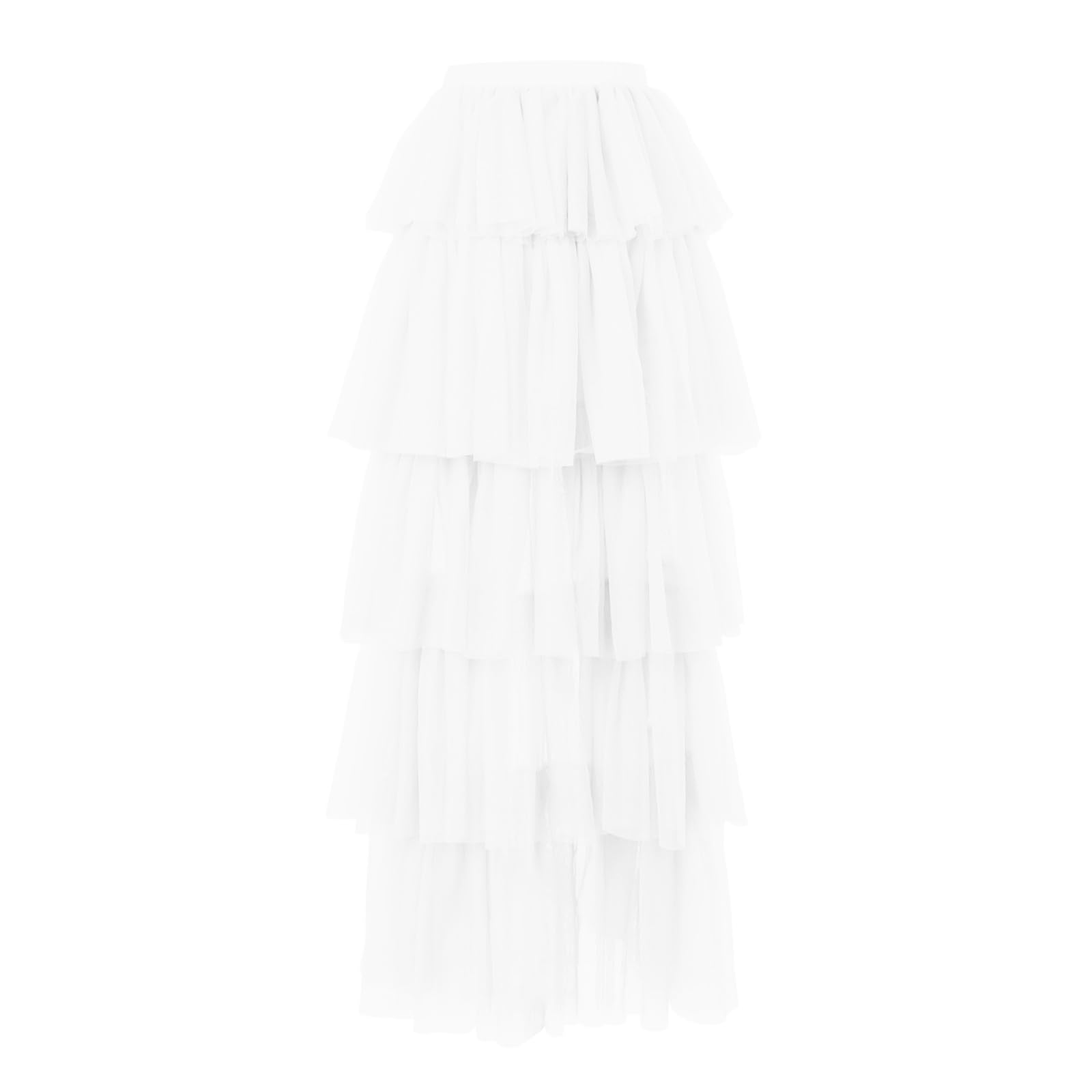Generisch Tüllrock Damen A-Linie Knie Länge Unterrock, Damen Tüllrock Tutu 50er Vintage Ballet Blase Tanzrock Tutu Damenrock Tanzrock Tütü Kurz Rock Rockabilly Petticoat FüR Karneval Partykleid