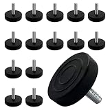 JLXMAXLJ M6 Adjustable Furniture Levelers Feet 20Pcs - Leveling Feet Screw in Threaded for Table, St