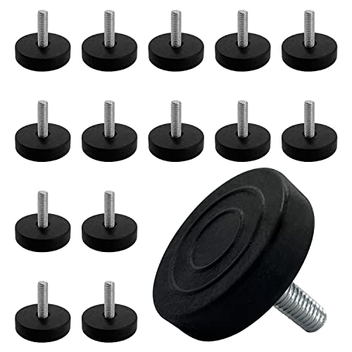 Jlxmaxlj M6 Adjustable Furniture Levelers Feet 20Pcs - Leveling Feet Screw In Threaded For Table, Stool, Chair, Cabinet, Speaker Leg Extenders #TOP5