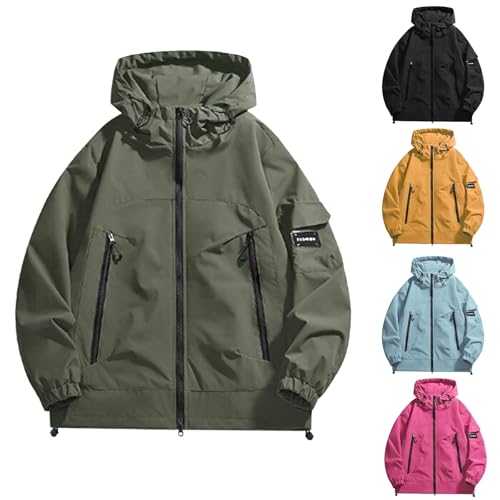 Chaqueta softshell hombre impermeable transpirable con capucha para esquí 2