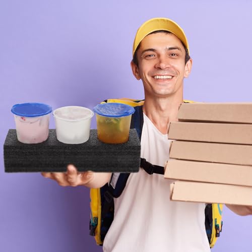 Porte-gobelet réutilisable mousse contre les renversements, support tasse stable boisson à emporter - 8