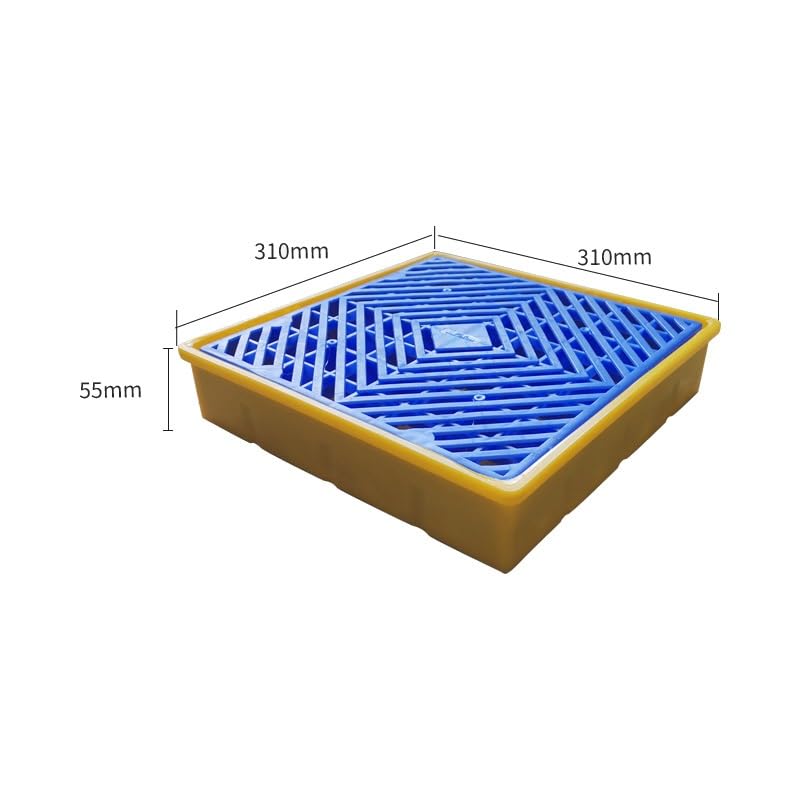 Bac rétention fuite huile palette polyéthylène avec drain - 2