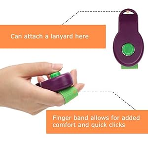 Coolrunner 5pcs 5 Color Universal Animal Pet Dog Training Clicker, Clik-R Dog Training Clicker, Assorted Color Dog Clickers for Pet Dog Training & Obedience Aid (B Pattern) Coolrunner 5pcs 5 Color Universal Animal Pet Dog Training Clicker, Clik-R Dog Training Clicker, Assorted Color Dog Clickers for Pet Dog Training & Obedience Aid (B Pattern)