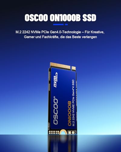 Image of 512GB M.2 2242 NVMe SSD PCIe Gen4 x4, Up to 4800MB /s, 3D NAND Internal SSD with Graphene Cooling, for Laptop, Ultrabook, Lenovo ThinkPad, Dell Latitude, Intel NUC, Mini PC,Embedded Systems