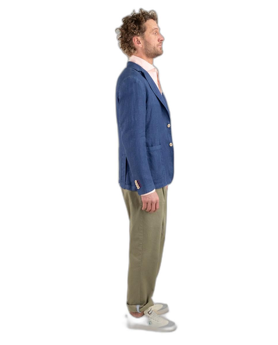 El Ganso Americana Lino Garment Dyed Marino