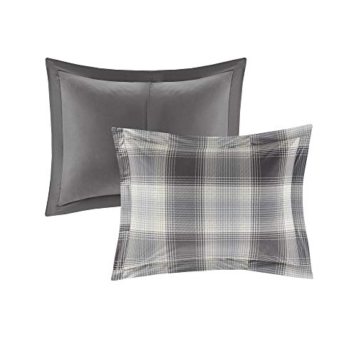 Woolrich Plaid Bedroom Comforter Down Alternative All Season Ultra Soft Microfiber Bedding Sets, King, Grey, 3 Piece #TOP4